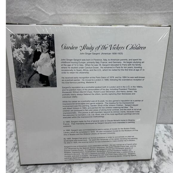 Daniel Ridgway Knight Garden Study Of The Vickers Children 500 Pieces Puzzle NEW - Picture 3 of 7